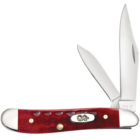 Case Cutlery Knife, Pw Old Red Bone Peanut 00781